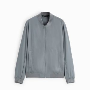 Zara grey bomber jacket XL